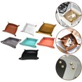 thumbnail image 2 of Leather Tray Foldable Table Catchall Storage Box Jewelry Key Coin Top Organizer, 2 of 4