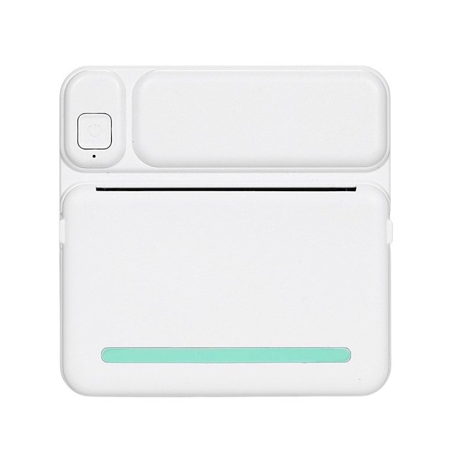 LOVEVER Imprimante Thermique Portable de Poche Sans Fil BT Imprimante Simple d'Utilisation Supporte Impression Photo Notes Erreurs Texte Mémo Vert