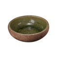 thumbnail image 1 of Benzara BM181046 Round Shaped Two-Tone Ceramic Serving Dish, Green & Brown, 1 of 1