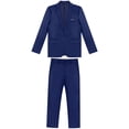 thumbnail image 2 of Jelory Mens 2 Piece Suit Formal Business Slim Fit Suits One Button Solid Blazer Jacket with Trousers Navy Blue M, 2 of 7