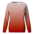 thumbnail image 3 of MIASHUI Girls Sweatshirt Tops Gradient Printed Crewneck Casual Pullovers,Orange,4-5 Years, 3 of 3