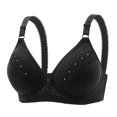 thumbnail image 1 of Birdeem Woman's Embroidered Glossy Comfortable Breathable Bra Underwear No Rims, 1 of 12