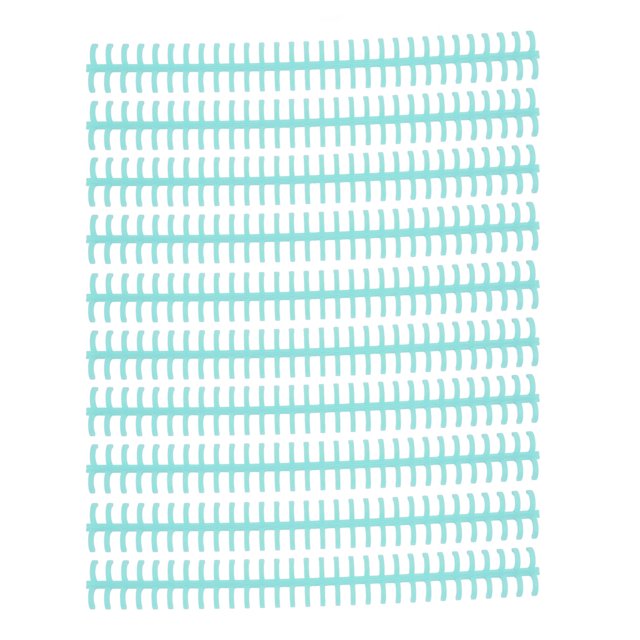 Binding Strip, Binding Comb 30 Hole 65 Sheet Holdable Wear Resistant 10 Pcs For Loose Leaf Paper Tender Blue