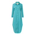 thumbnail image 4 of Ketyyh-chn99 Robes d'Été pour Femmes Robe d'Été Robes pour Femmes Robe d'Été Manches à Volants Ample Fluide Plissée Mini-Robe Vert Menthe,3TG, 4 of 5