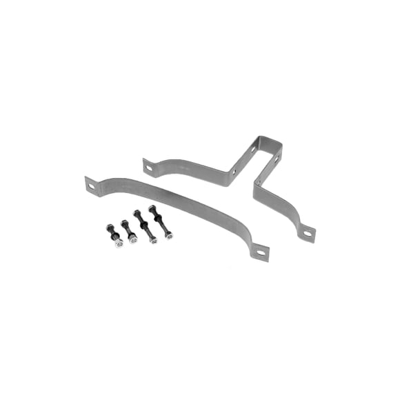 Walker Exhaust 35757 Exhaust Clamp OE Replacement; U-Bolt Clamp With Welded Saddle; 5 Inch Diameter; Heavy Duty; Steel; Single