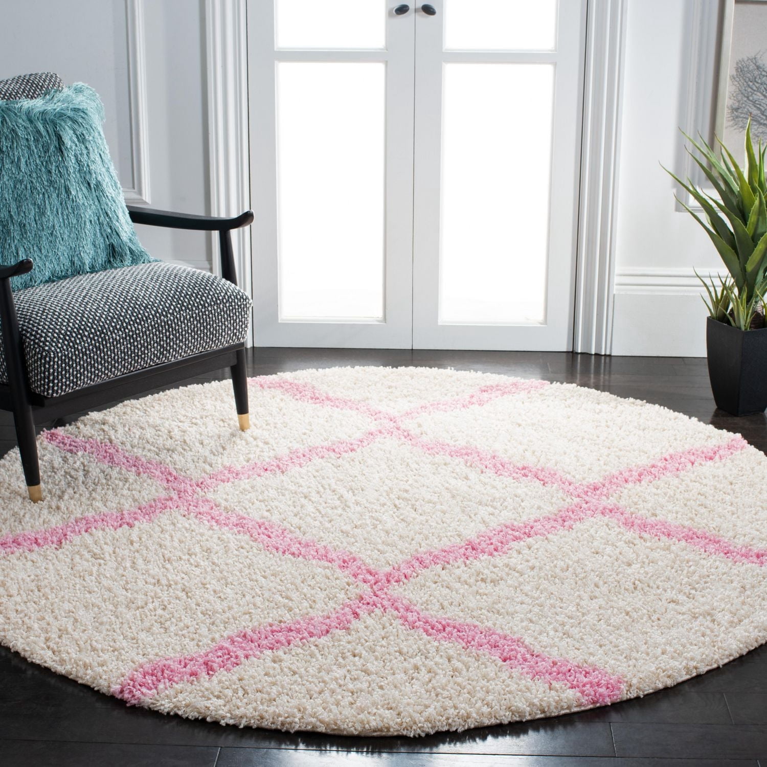 Safavieh Dallas Logan Tapis Géométrique Shag