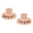 thumbnail image 4 of 2 Pcs Bottom Eyelash Stamping Tool, Quick Makeup Under Eyelash Stencil, Eyelash Skin color, 4 of 9
