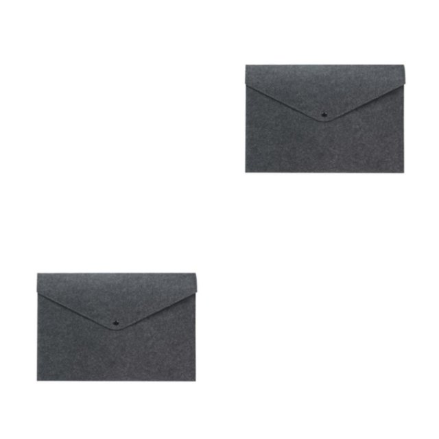 Wweixi File Document Bag Stay Organized And Enjoy Durable Felt Felt Folder Organizer dark grey 2Set