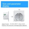 thumbnail image 2 of 4 Inch Inline Duct Fan Air Ventilator Metal Pipe Ventilation Exhaust Fan Mini Extractor Bathroom Toilet Wall Fan Duct Fan Access ,Fast Wind Speed, 2 of 3