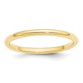 thumbnail image 1 of Bande Ajustée Standard 10K Or Jaune 2mm Taille 6.5, 1 of 4