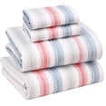 thumbnail image 1 of Ruvanti 100% Cotton Sheets - Crispy Cooling Percale Sheets For King Size Bed, Breathable & Durable King Sheet Set, 16 Inches Deep Pocket Bed Sheets, Times, 4 Pieces, 1 of 5
