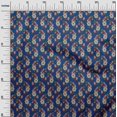 thumbnail image 2 of oneOone Cotton Poplin Fabric Leaves & Floral Block Print Fabric By Yard 42 Inch Wide, 2 of 4