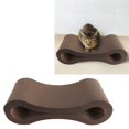 thumbnail image 1 of Corrugated Cat Scratching Bed, Lounge Shaped, Strong and Solid, Protects Home Furniture, Reversible Feature, Satisfies  Instincts, for All Types of Cats, with Dual Purposes, 1 of 7
