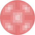 thumbnail image 1 of Ahgly Company Tapis d'Intérieur Ronds Transitionnels Pastel Rose Lavables à la Machine, 3 Pieds Rond, 1 of 7