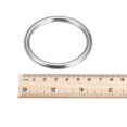 thumbnail image 4 of Unique Bargains Bague Ronde en Acier Inoxydable 316 50 mm ID 6 mm d'Épaisseur, Lot de 3, 4 of 5
