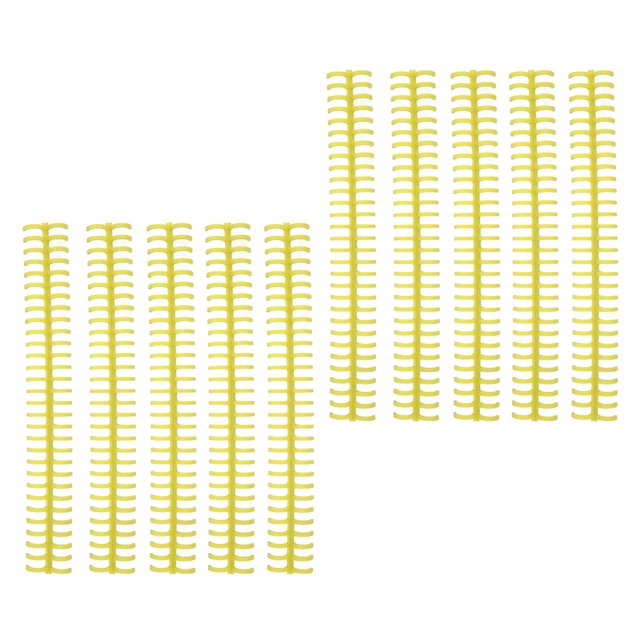 Binding Spines, Manual Bound 30 Holes Aging Resistant Binding Coils For Office Yellow