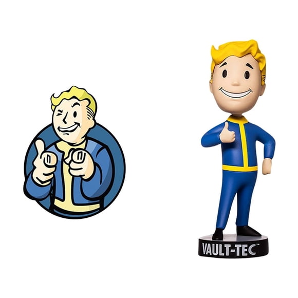 5,9 Po Fallout New Vegas - Têtes de Jeu Fallout 76 Bobbleheads, Fallout Produits Dérivés Fallout Series Objets de Collection Figurine d'Action Cadeaux d'Anniversaire pour Fans de Jeux Enfants Adultes