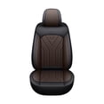 thumbnail image 4 of Maidao Housses de Siège Auto en Cuir Ensemble Complet pour Subaru pour Outback 2002-Présent 5 Sièges Cuir Compatible Coussin Gonflable Résistant à l'Eau Coussin Protecteur avant Arrière Noir et Café, 4 of 6