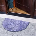 thumbnail image 3 of Half Round Water Absorbing Non-Slip Carpet Mat for Bathroom and Bedroom 40x60cm Soft Microfiber Area Rug with Rubber Backing Easy Care and Stylish Design, 3 of 6
