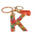 thumbnail image 2 of Key Chain 26 Letters Fruit Pattern Women Compact Long Lasting Key Ring Bag Decoration, 2 of 8
