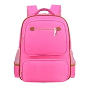 Shoulder Backpack Casual Solid Color Splash Proof Travel Daypack School Bag