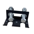 thumbnail image 4 of DYNWAVECA Support de Barre pour Squat Rack Support Vertical Fixation Double Cintre de Barre Noir, 4 of 10
