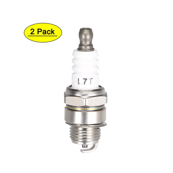 Unique Bargains L7T Bougie d'Étincelle pour 2 Temps 33cc 43cc 47cc 49cc Pièces de Tondeuse, 2 Pcs