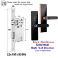 thumbnail image 2 of Electronic Lock Bluetooth Smart Door Lock Fingerprint Lock Password IC Card Key For Smart Home ,Integrated Smart Home, 2 of 5