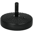 thumbnail image 1 of Outsunny 64lbs Patio Umbrella Base Stand, Fillable Umbrella Holder, Black, 1 of 10