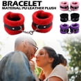 thumbnail image 2 of 4 COLORS Fluffy Wrist Leather Handcuff Bracelet Detachable Adjustable Toy,- 2024, 2 of 8