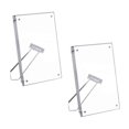 thumbnail image 1 of DOLITY 2 Pieces Acrylic Photo Picture Frame Portrait Photograph Artwork Modern Tabletop 5x7inch, 1 of 7
