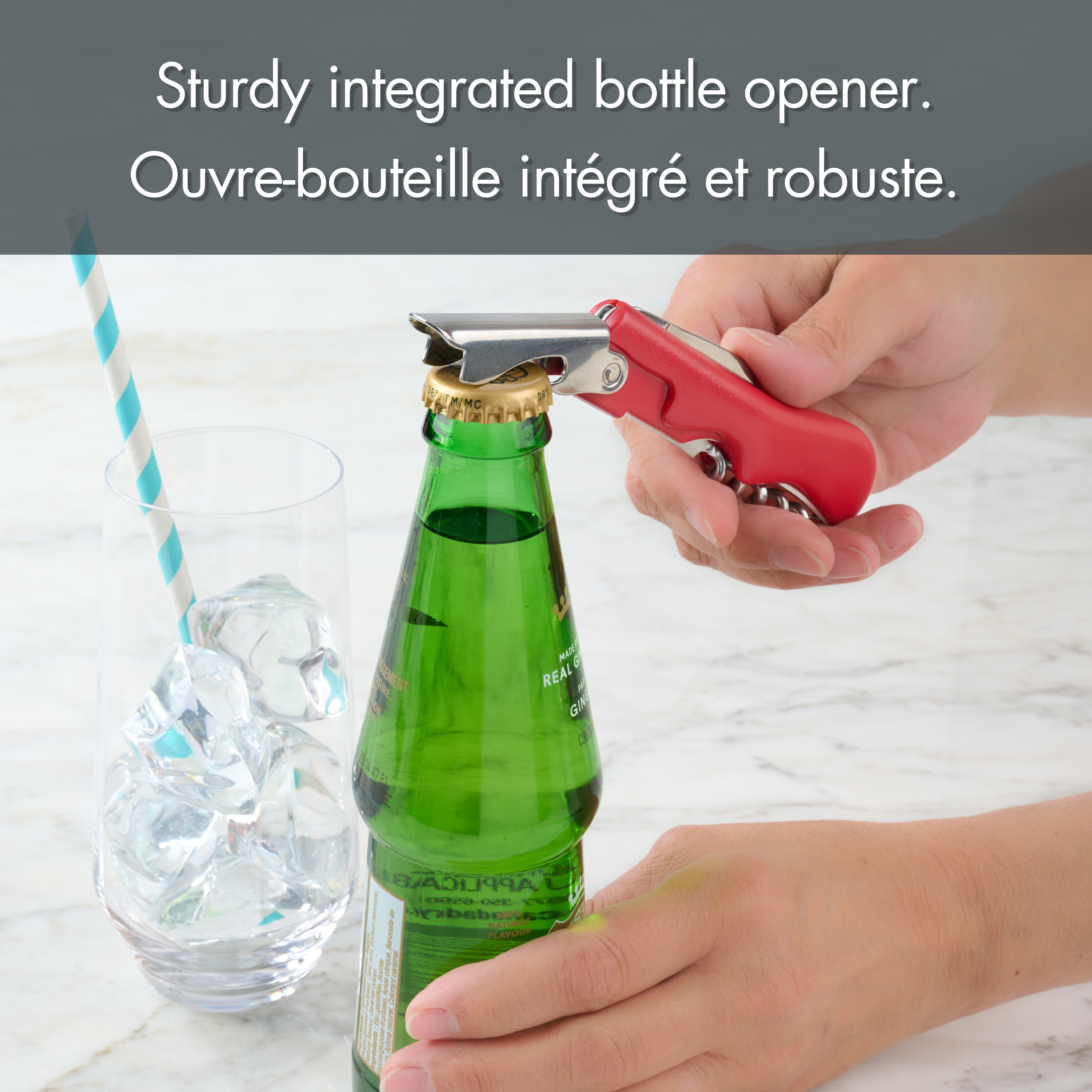 Tire-bouchon de sommelier Holiday Time, Rouge