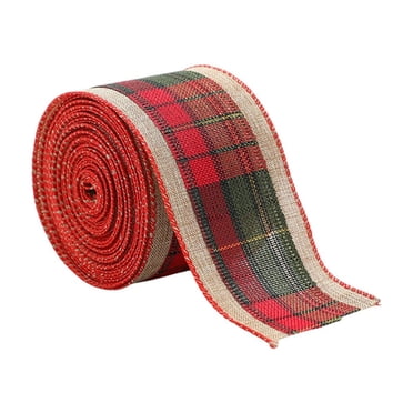 Lksixu Decorations Noël Noël Décor Présent Rubans Rouleaux Noël Rubans Filaires Ruban de Noël Ruban d'Emballage Cadeau Artisanat de Noël Emballage Décoration Rubans Cadeau Déco de Noël pour les Fêtes
