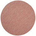 thumbnail image 1 of Safavieh Collection Courtyard Tapis Rond Intérieur/extérieur, Rouge et Beige, Diamètre 6 Pieds7 Pieds, 1 of 7