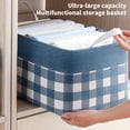 thumbnail image 4 of Meitianfacai Large Laundry Basket Freestanding Storage Bag Tall Clothes Hamper With Extended Handles For Clothes Pillows Quilts Blankets Storage Bag In The Dorm And Family, Blue, 4 of 7