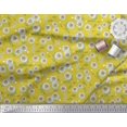 thumbnail image 2 of Soimoi Poly Georgette Fabric Leaves & Aster Floral Print Fabric by Yard 42 Inch Wide, 2 of 3