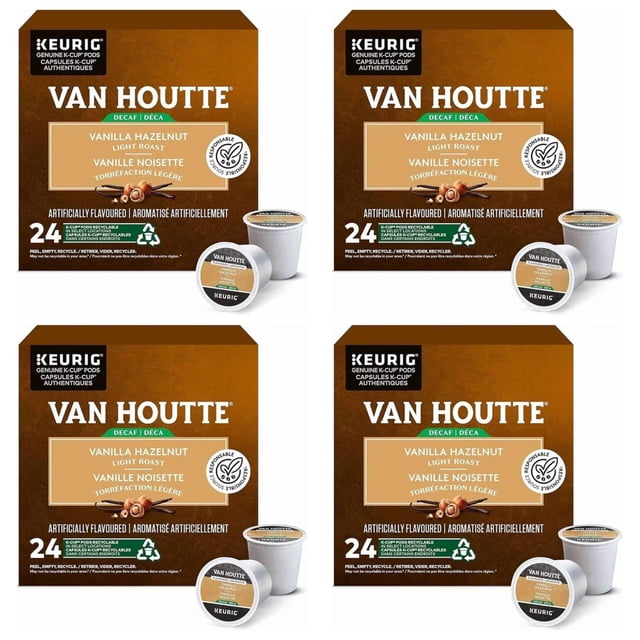Van Houtte Decaf. Vanilla Hazelnut Keurig K-Cup Pods 96 count