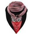 thumbnail image 2 of Dvkptbk Scarf Universal Winter Warm Windproof Prints Double-Layer Buckle Scarf Clothes on Clearance, 2 of 2