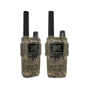Cobra RX380TTC Walkie Talkie - Rugged Water Resistant and up to 32-Mile Range - 2-Pack
