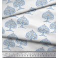 thumbnail image 2 of Soimoi Polyester Crepe Fabric Tree Block Print Fabric by Yard 52 Inch Wide, 2 of 3