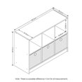 thumbnail image 3 of Furinno 99940AM-MBR Basic 3 x 2 in. Bookcase Storage with & Bins, Americano & Medium Brown, 3 of 5
