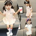 thumbnail image 5 of Summer Casual Baby Girls Cartoon Animal Pattern Short Sleeve Dress Kids Toddler Pageant Sundress, 5 of 5