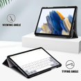 thumbnail image 4 of Tri-fold Full-Coverage Protective Case for Tablet with Stand Function, Made of Imitation Leather, Anti-drop and Scratch-resistant, 4 of 8