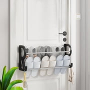 EGNMCR Shoe Rack for Closet Bathroom Non Perforated Slipper Rack Wall Mounted Shoe Rack Bathroom Wall Door Shoe Storage Rack Plastics shoe rack