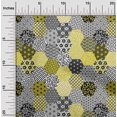 thumbnail image 2 of oneOone Cotton Silk Yellow Fabric Geometric Sewing Craft Projects Fabric Prints By Yard 42 Inch Wide, 2 of 5