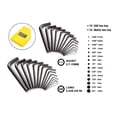 thumbnail image 3 of WorkPro Hex Key Set-30 Piece,Metric and SAE Sizes,Compact Case, 3 of 7