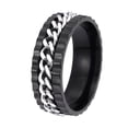 thumbnail image 1 of EGNMCR Rings Fashion Stainless Steel Ring External Rotating Ring Wonderful Gift Dust cover, 1 of 1