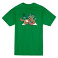 thumbnail image 1 of Chinese Dragon Clouds And Letters Design Men's Kelly Green T-shirt, 1 of 1