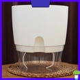 thumbnail image 2 of Transparent Double Layer Flowerpot Plant Pots Flower Pots Watering Plastic Plant Pot Modern Decorative Flower Pot Self Watering Plastic Flowerpot Transparent Double Layer, 2 of 6