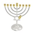 thumbnail image 3 of Metal Hanukkah Candleholder Candelabras Geometric Hanukkah Decorative Menorah, 3 of 8